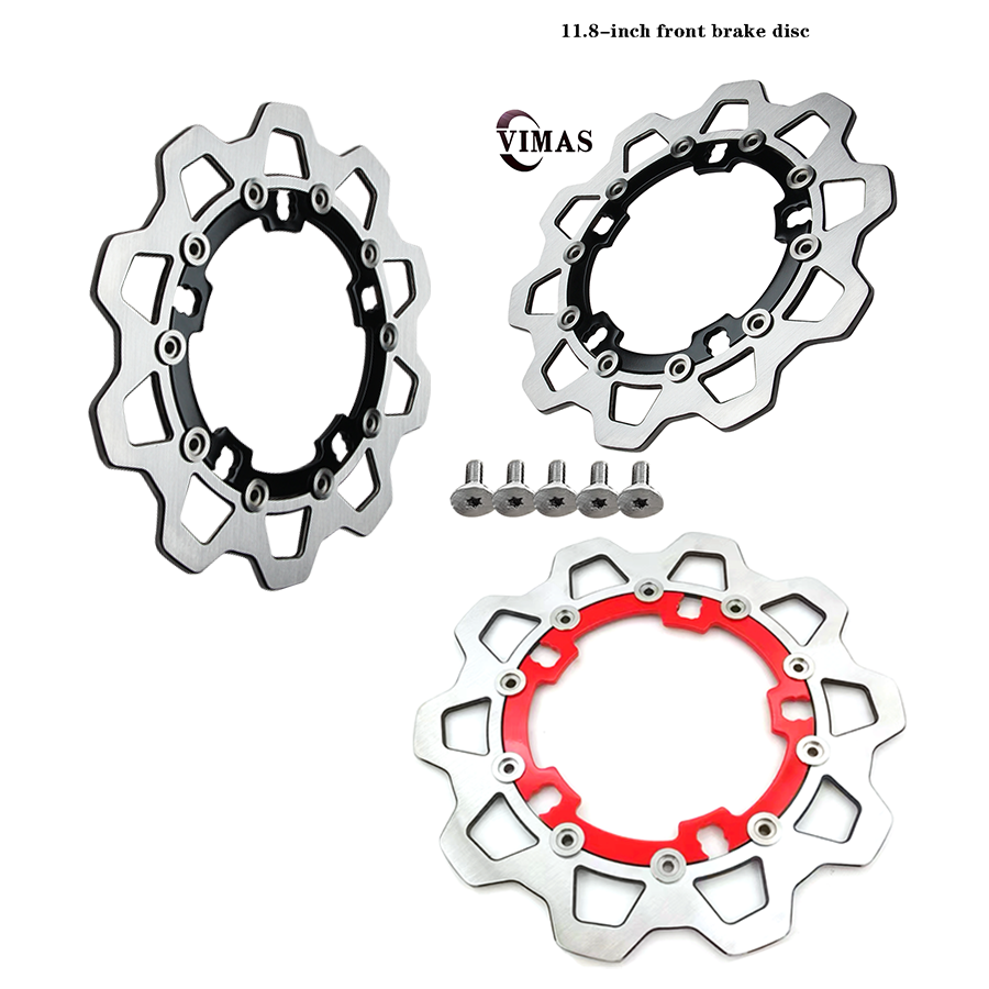 Custom Floating Brake Disc Rotors 11.5 or 11.8 with CNC Aluminum Carrier Fit for Harley-Davidson Motorcycles