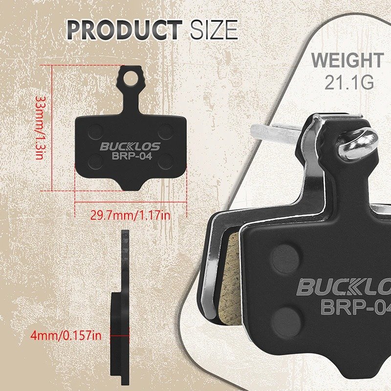 OEM/ODM BUCKLOS Ceramic Bicycle Brake Pads MTB Road Bike Hydraulic Disc Brake Pads Wear-resistant Bicycle Disk Brake Pad