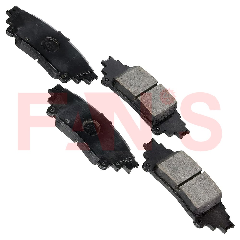 D1860 45022-TDL-J10 45022-T3L-A00 45022-TYF-E00 New Ceramic Front Rear Brake Pads 2016 Honda Accord LX-S Compatible Audi VW Cars