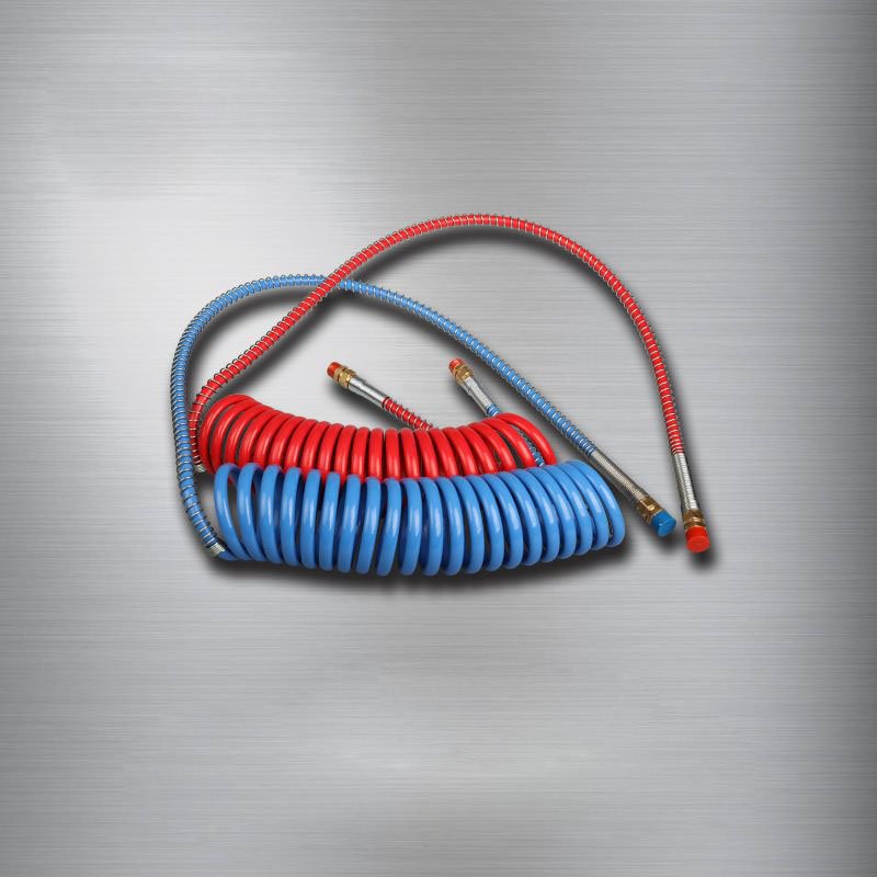 High-quality Plastic Soft and Odorless Nylon PA Spiral High-pressure air Hose Truck air Coil Hose