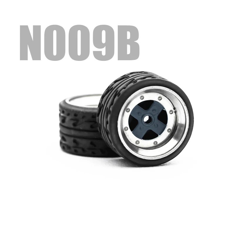 Alloy Wheels with Brake Caliper for 1/64 Diecast Car Customization