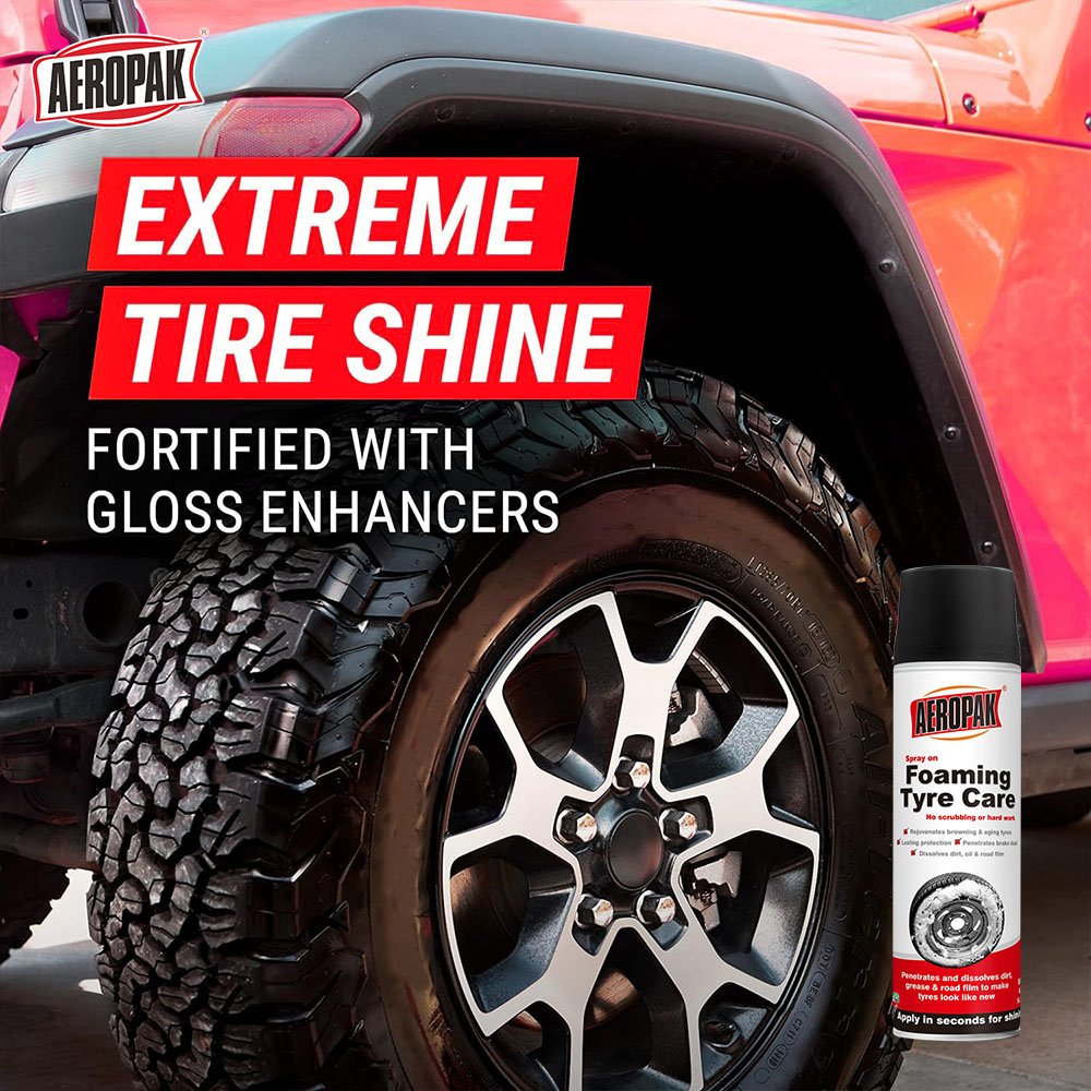500ml Industrial Strength Truck Tire Spray Biodegradable Degreaser High Pressure Washer Compatible Tyre Foam Cleaner Spray