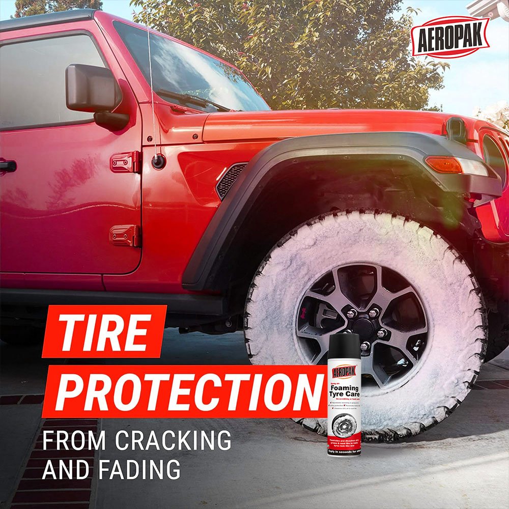 500ml Industrial Strength Truck Tire Spray Biodegradable Degreaser High Pressure Washer Compatible Tyre Foam Cleaner Spray