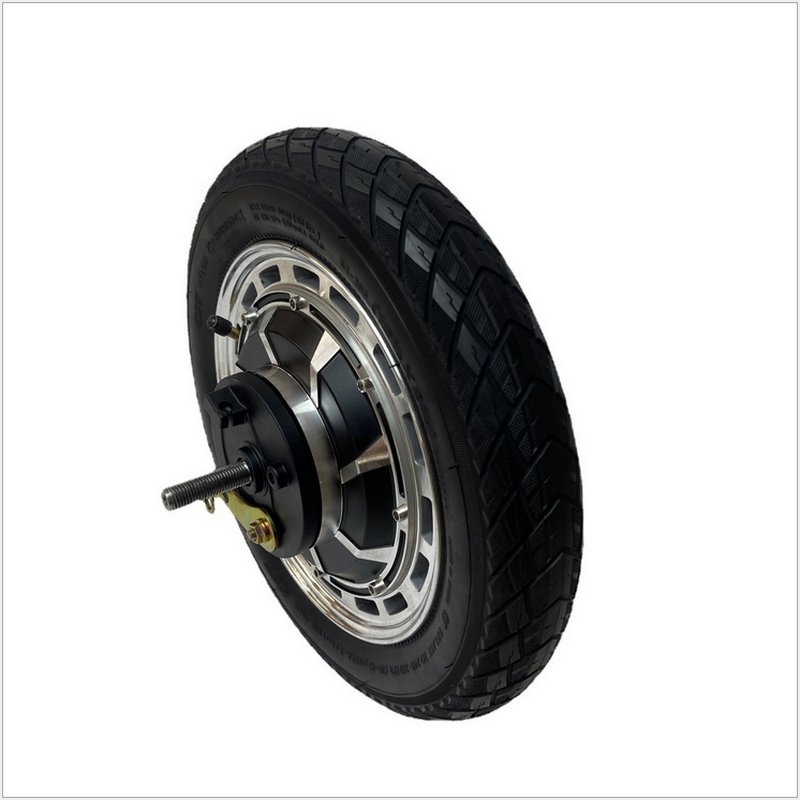 12 Inch SINGLE Shaft/axle Motor 36V48V60v1000w3000w Drum Brake Split Rim Hub for Tricycle Electric Scooter ATV Conversion PARTS