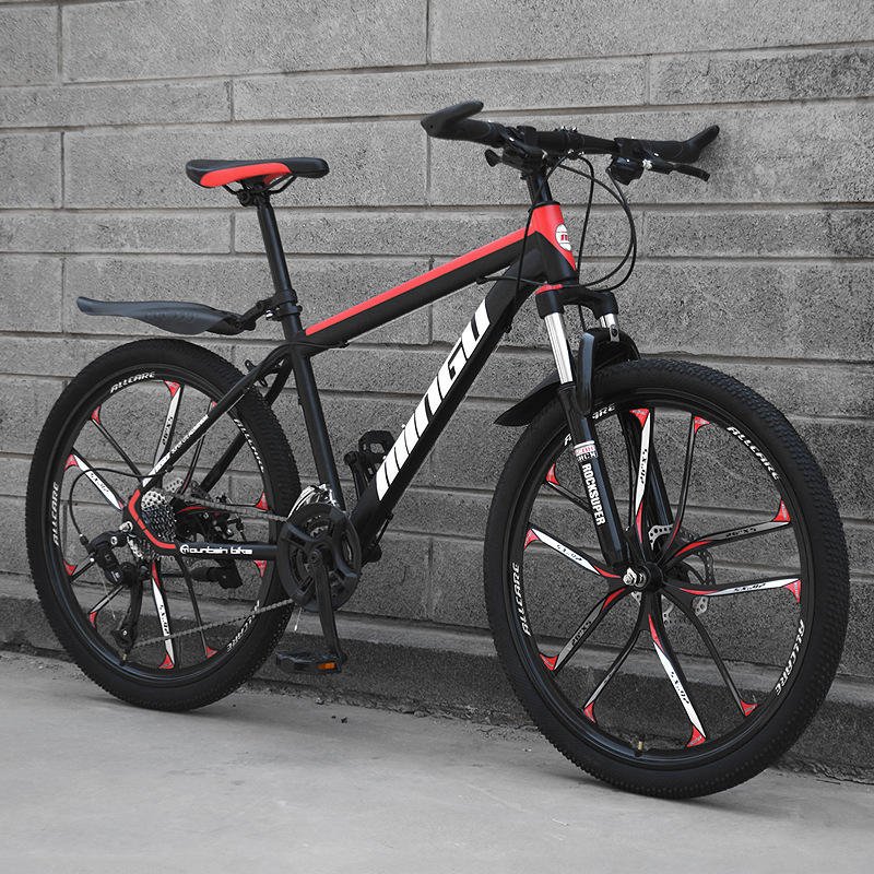 Good Quality 24/26 Inch Mountain Bike 21/24/27 Speed Road Frame Dual Disc Brakes Climbing Mountain Bike