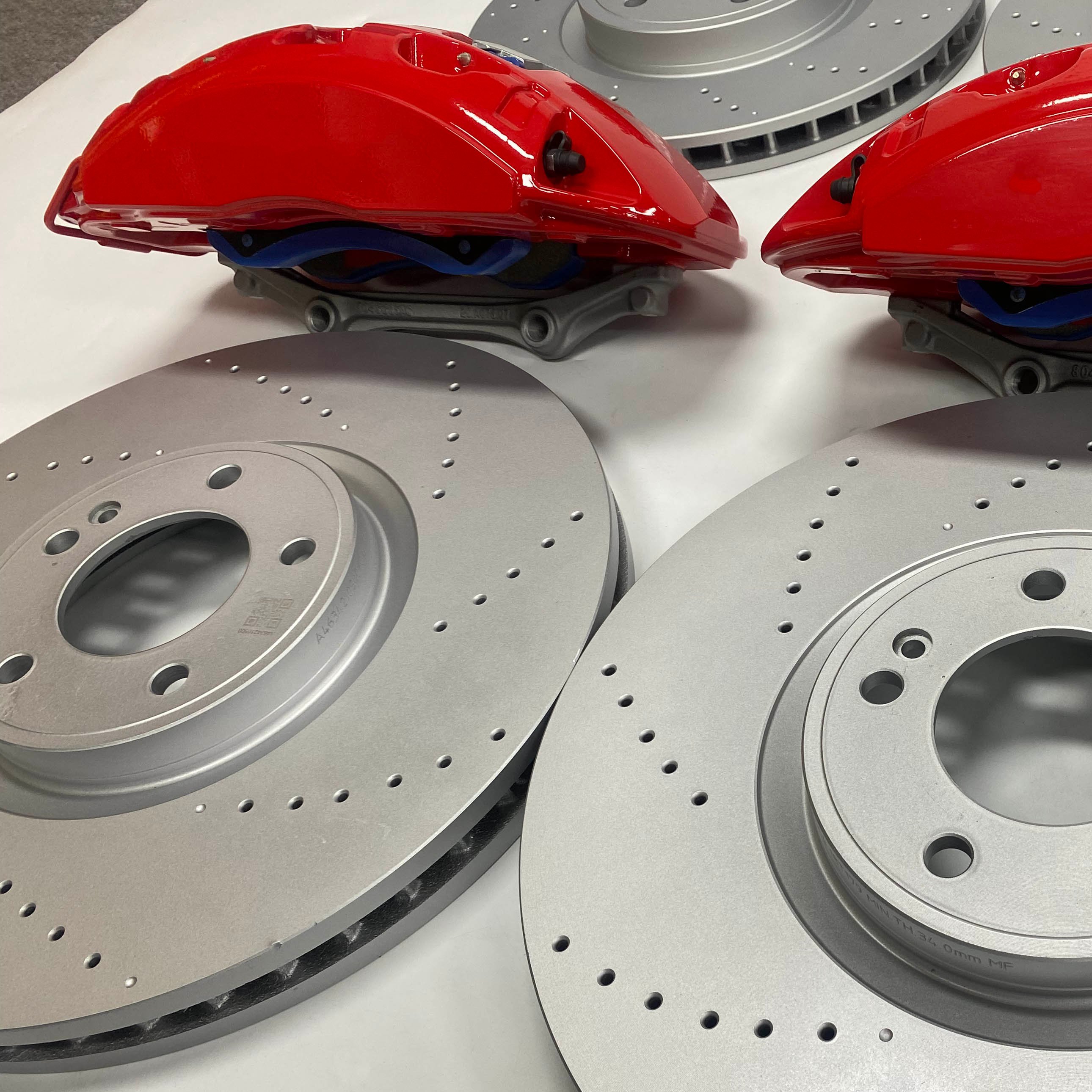 Refit Car Brake Kits AMG Caliper 6 Pot for BMW M5 F10 F30 F32 E36 2010-2015 Mercedes-Benz G500 G63 GLE GLS