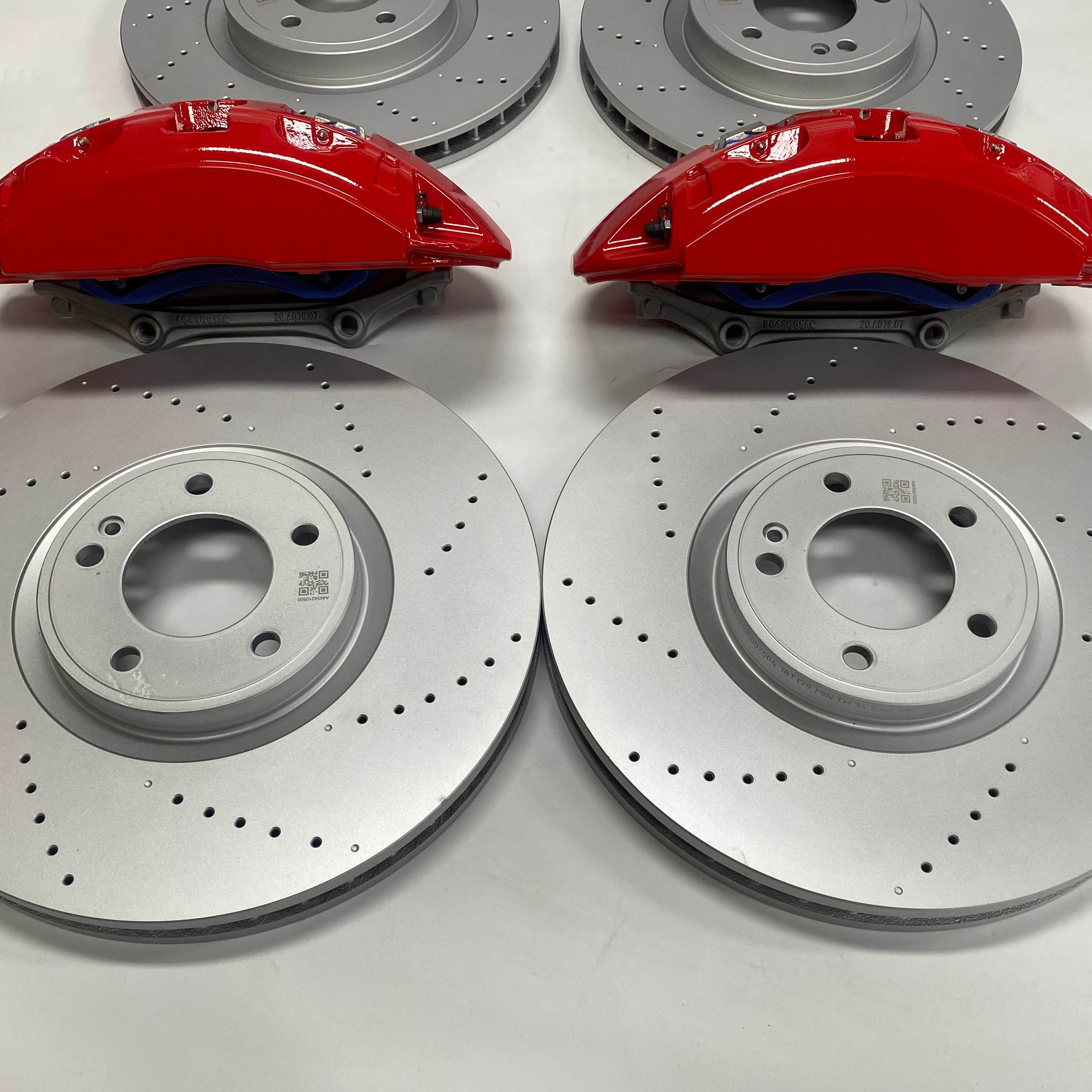 Refit Car Brake Kits AMG Caliper 6 Pot for BMW M5 F10 F30 F32 E36 2010-2015 Mercedes-Benz G500 G63 GLE GLS