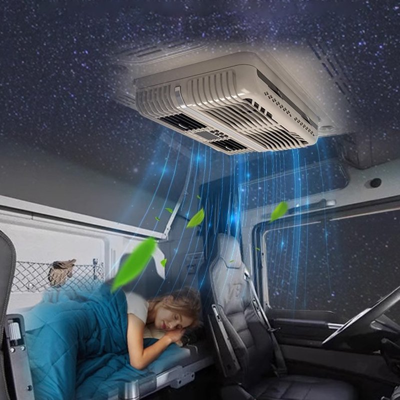 OME DC12v 24v Auto Engine Radiator Roof Mounted Cooling air Conditioner for Truck Auto Parking Car air Conditioner