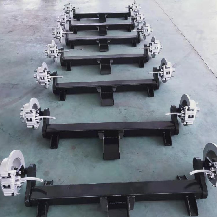 LUEN 750kg Rubber Torsion Axle With Electric Mechanical or Hydraulic Drum Brake
