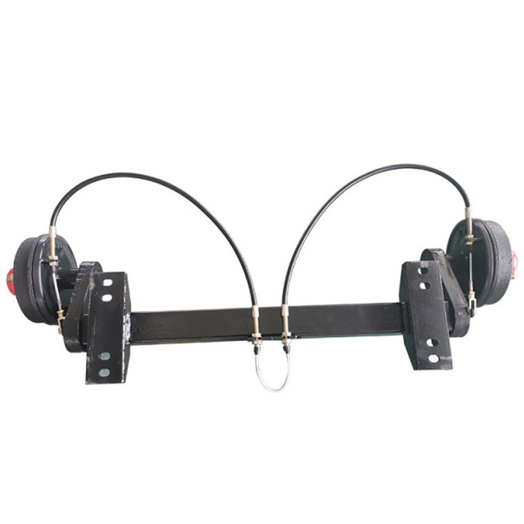 LUEN 750kg Rubber Torsion Axle With Electric Mechanical or Hydraulic Drum Brake