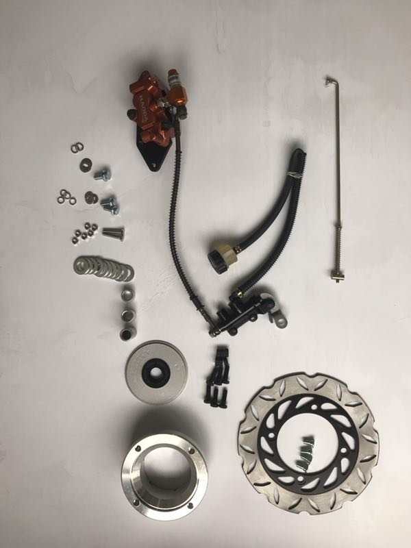 Hydraulic Disc Brake Assembly for Motorcycles ATV UTV With Rear Brake Pump