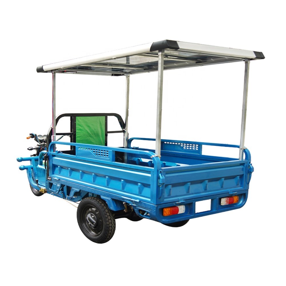 3PLUSCOCO C06Tricycle Wholesale Best Price Electric Tricycle 60v 1000W Electric Tricycle for Cargo Solar Panel