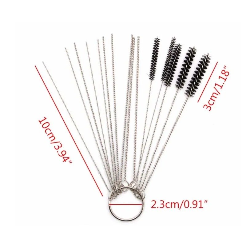 Automobile Motorcycle ATV Welder Carb Chainsaw Carburetor Carbon Dirt Jet Remove Cleaning Needles Brushes Cleaner Tools Kit