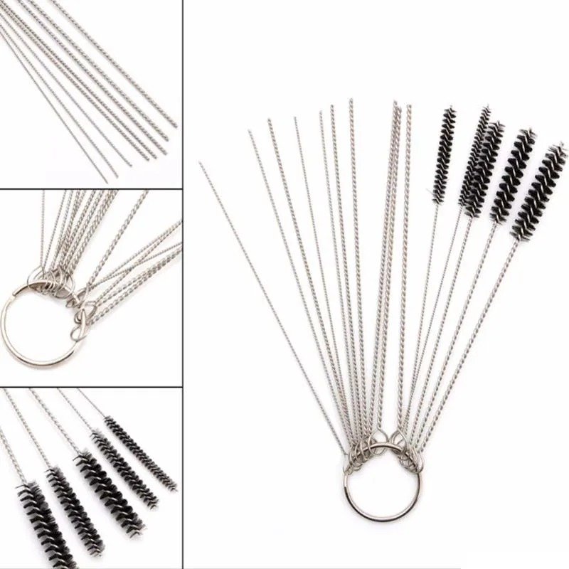 Automobile Motorcycle ATV Welder Carb Chainsaw Carburetor Carbon Dirt Jet Remove Cleaning Needles Brushes Cleaner Tools Kit