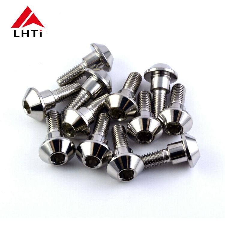 Kawasaki Yamaha Ducati Front and Rear Disc Bolt Set Brake Disc Rotor Bolt Gr5 M8 Titanium Allen Head DIN M8 X 20mm Polished Cnc