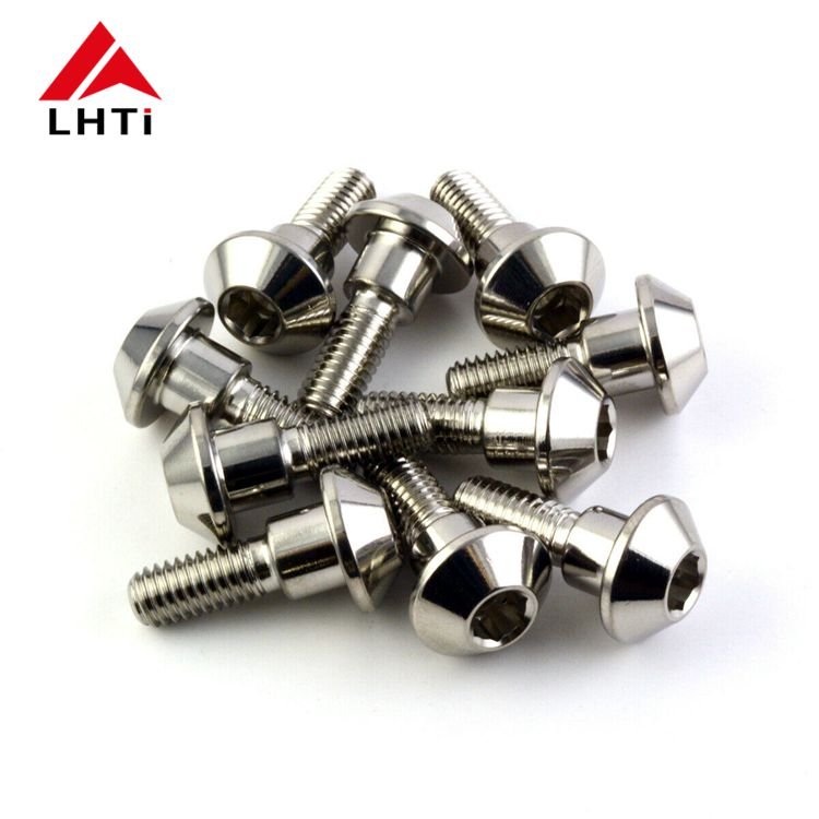 Kawasaki Yamaha Ducati Front and Rear Disc Bolt Set Brake Disc Rotor Bolt Gr5 M8 Titanium Allen Head DIN M8 X 20mm Polished Cnc