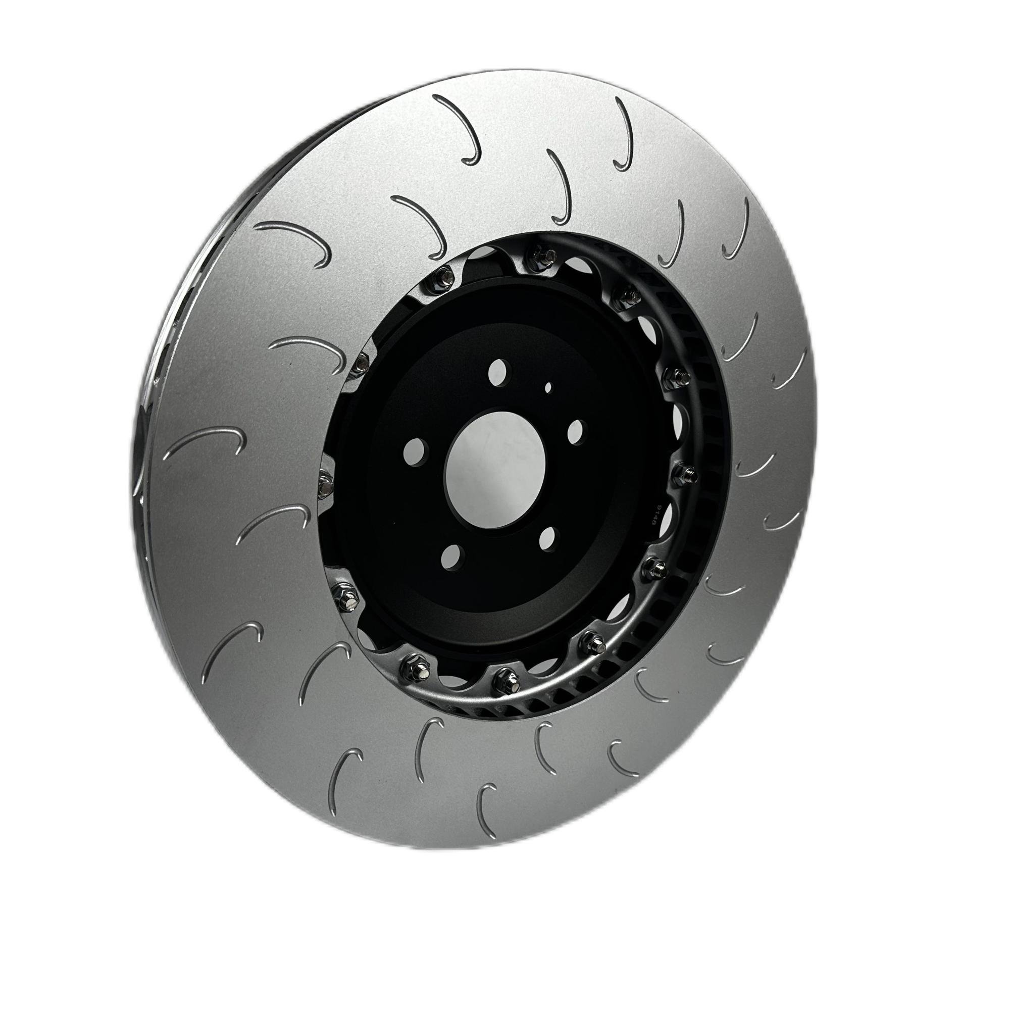 Front 400*38mm OEM 4H0615301T 2-piece Brake Disc Motorsport for Audi S6 S7 Track Day