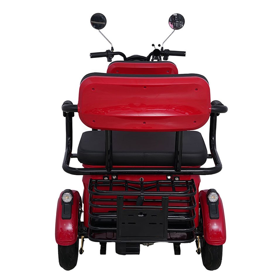 Promotional 3 Passengers Electric Adult Tricycle Bicycle Electric Covered Tricycle with Pedals