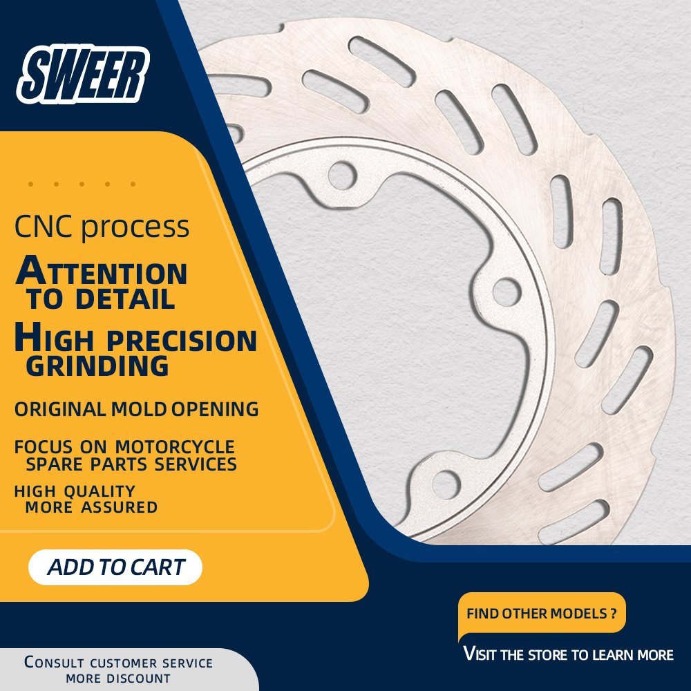 Motorcycle Rear Disc Brake Aluminum Brake Disc for SYM CRUISYM300 Accessories