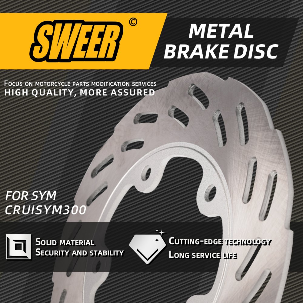 Motorcycle Rear Disc Brake Aluminum Brake Disc for SYM CRUISYM300 Accessories
