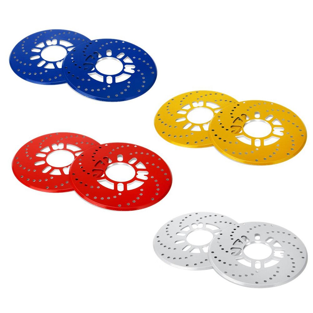 Disc Brake Rotor Cover for 14 Drum Brake Decorative Aluminum Brake Cover Dustproof for Auto Rear Wheel Tools 2PCS