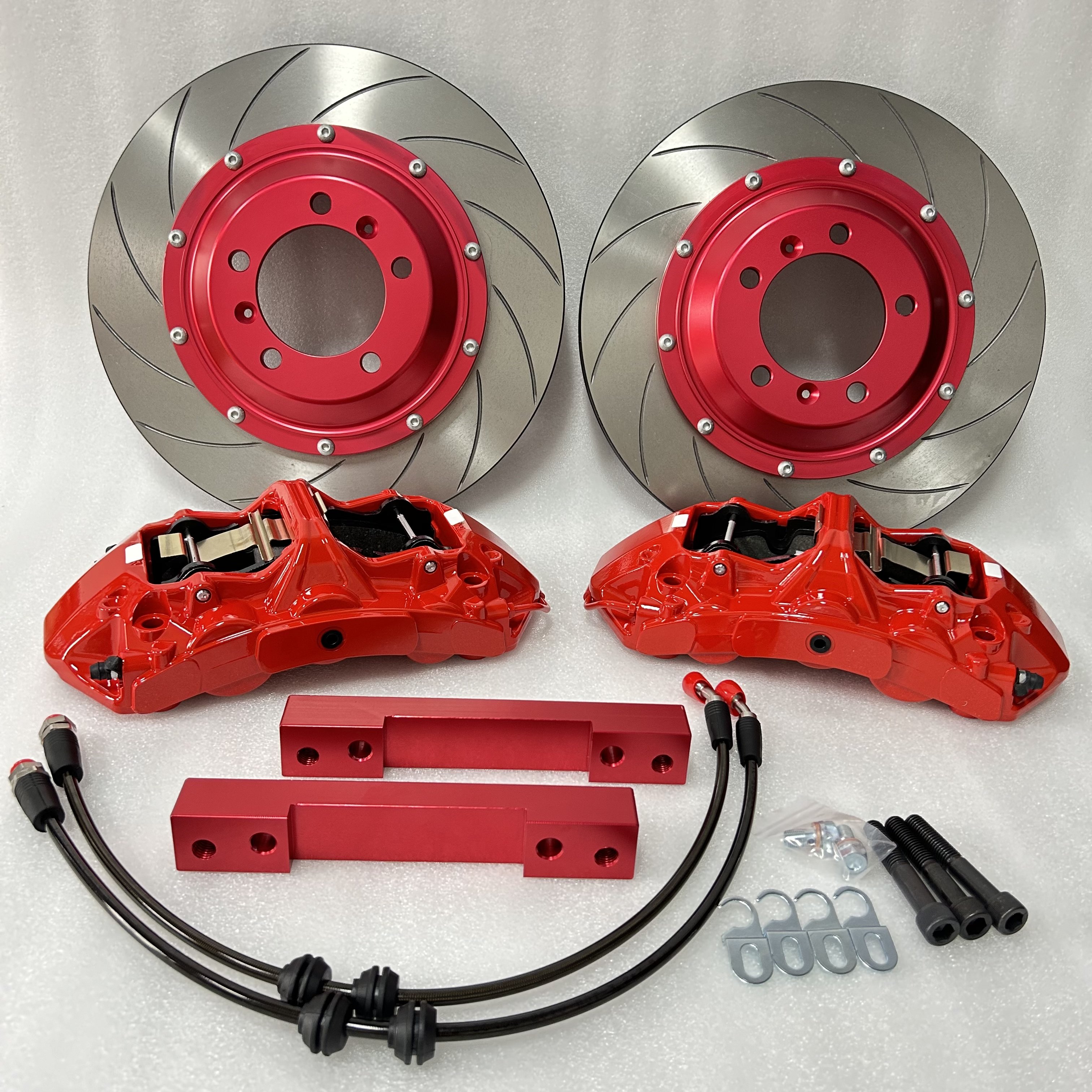 Toyota Tundra Custom Aluminum Front Brake Calipers Smooth Gt6-380x34-Normal Black Center Bell Bracket Abarth 500 Rear BMW Nissan