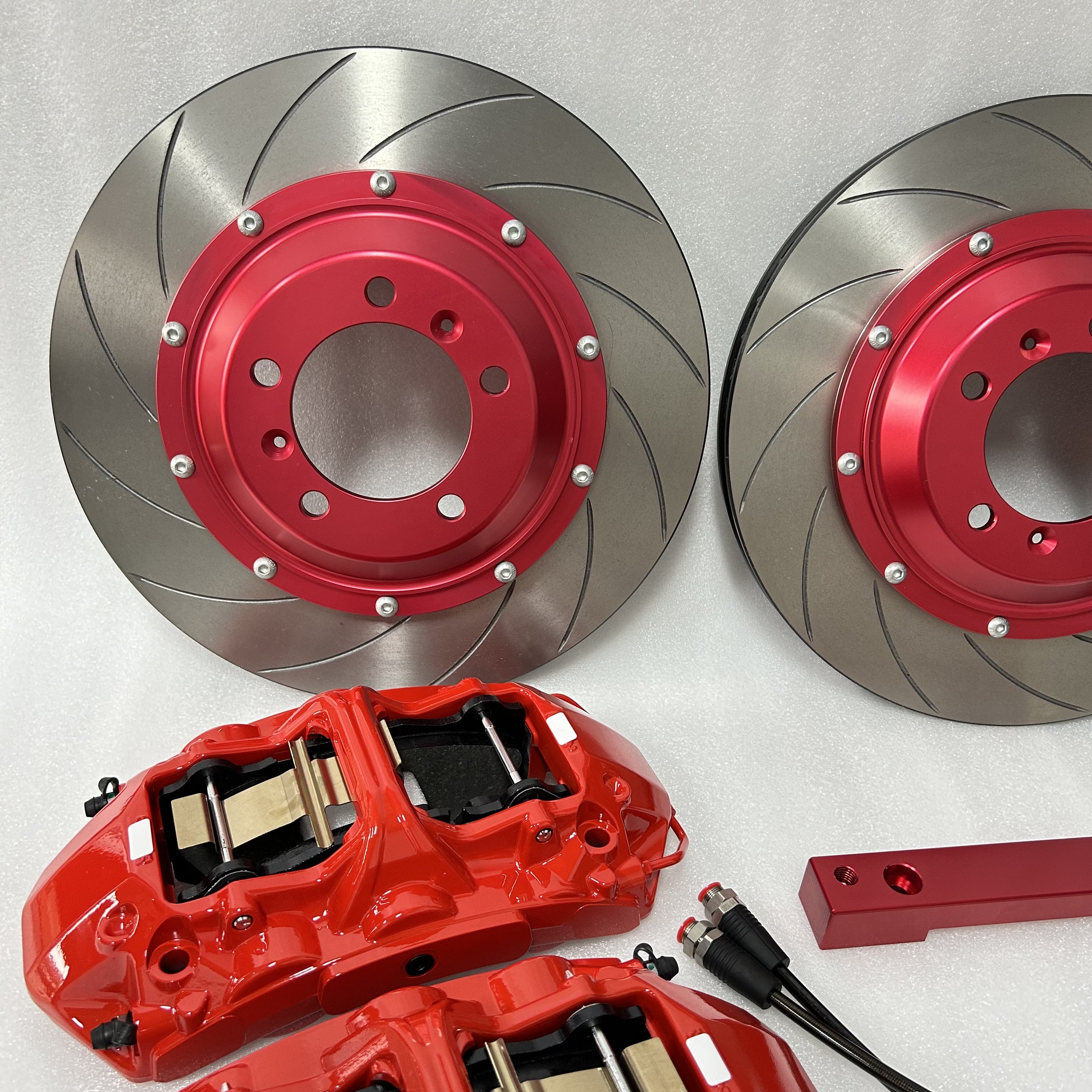 Toyota Tundra Custom Aluminum Front Brake Calipers Smooth Gt6-380x34-Normal Black Center Bell Bracket Abarth 500 Rear BMW Nissan