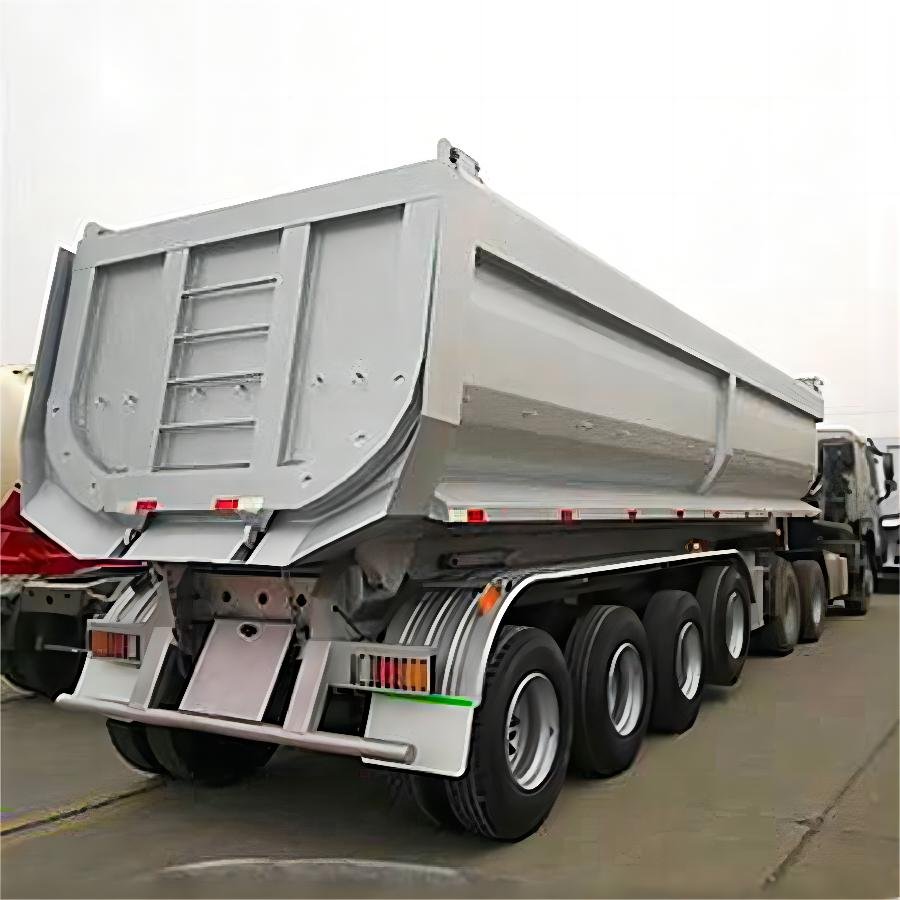 100 Ton 44 Cubic Meters Dumper Tipper Semi Trailer