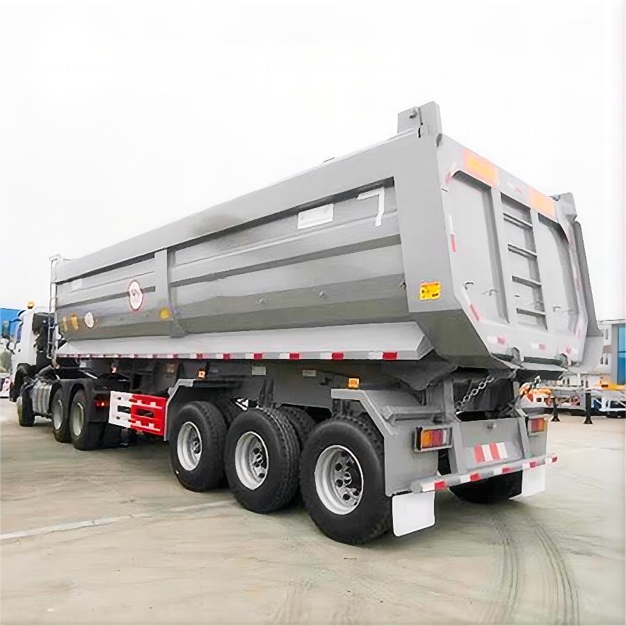 100 Ton 44 Cubic Meters Dumper Tipper Semi Trailer