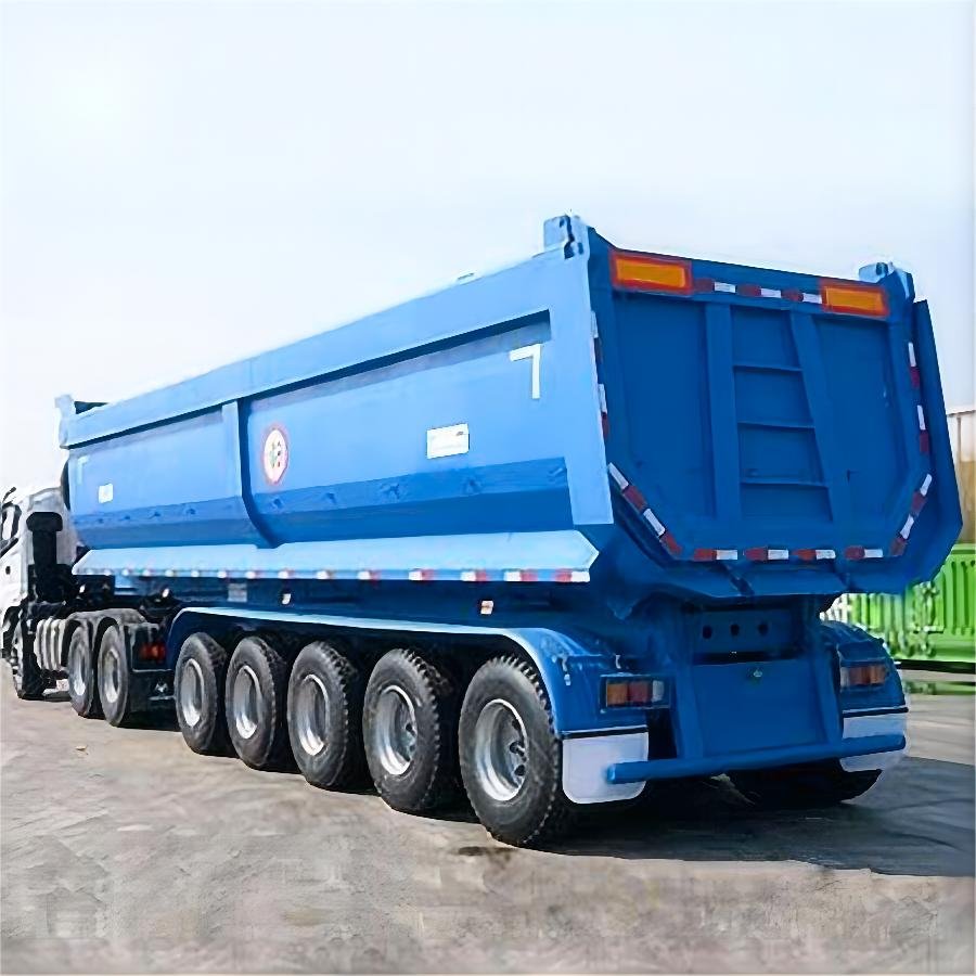 100 Ton 44 Cubic Meters Dumper Tipper Semi Trailer