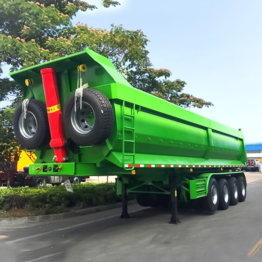 100 Ton 44 Cubic Meters Dumper Tipper Semi Trailer