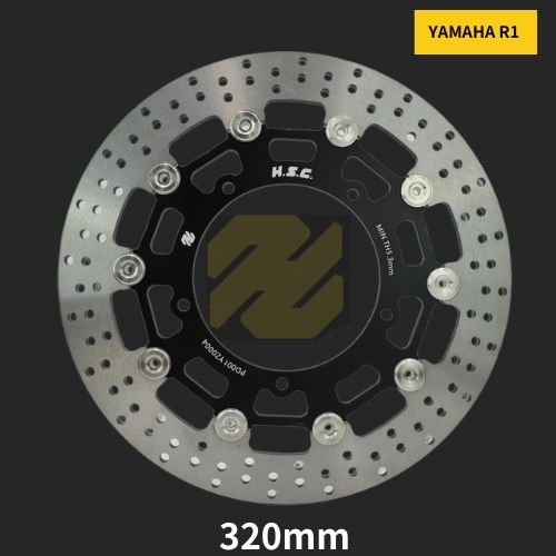[Ready to Ship] Front Floating Brake Discs Rotors for YAMAHA R1 320MM Thk.5.8MM