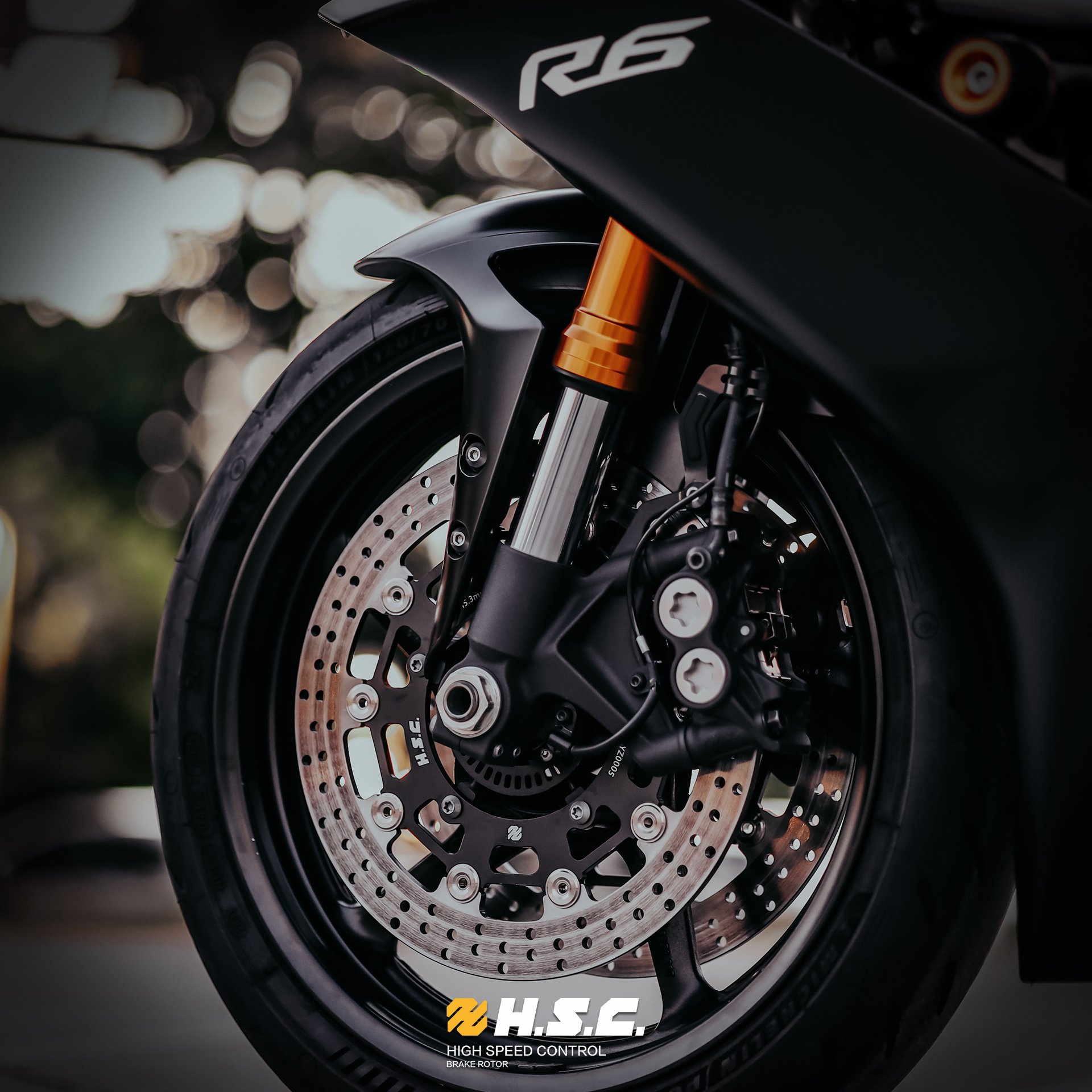 [Ready to Ship] Front Floating Brake Discs Rotors for YAMAHA R1 320MM Thk.5.8MM