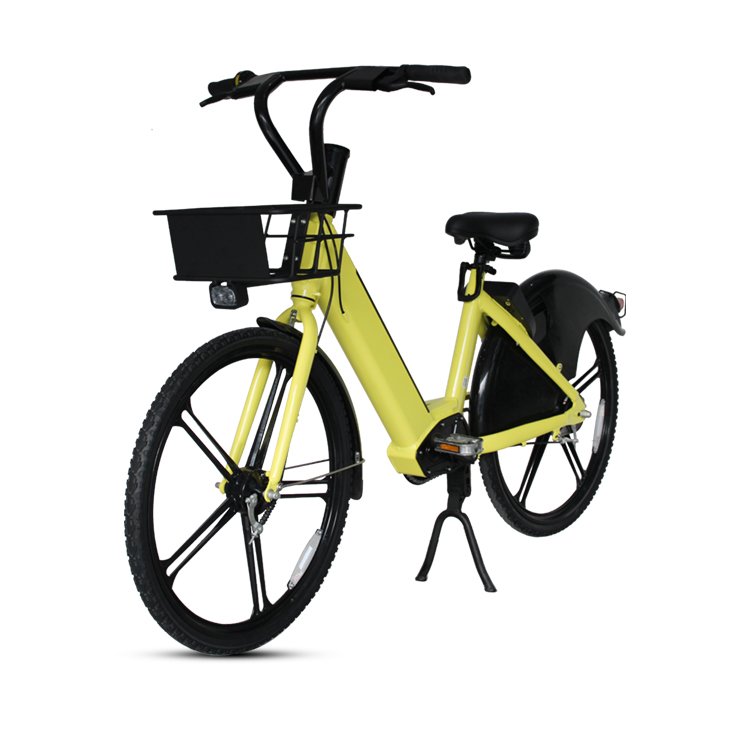 New Arrival Smart Lock Aluminum Alloy Removable Battery Rental Ebike Electric Bike Sharing Bicycle