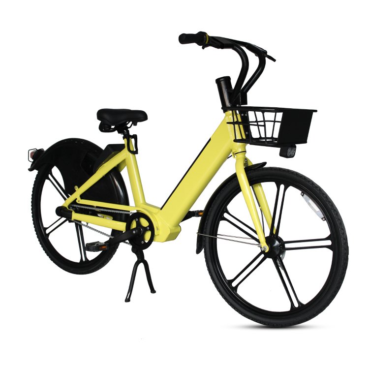 New Arrival Smart Lock Aluminum Alloy Removable Battery Rental Ebike Electric Bike Sharing Bicycle