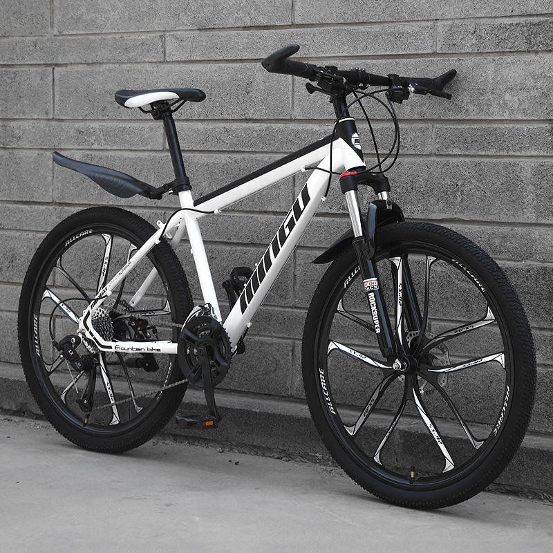 Custom Logo Bicycle Mountain Bike Double Disc Brake 26 Inches Mountain Bike Full Suspension Bike for Outdoor Riding