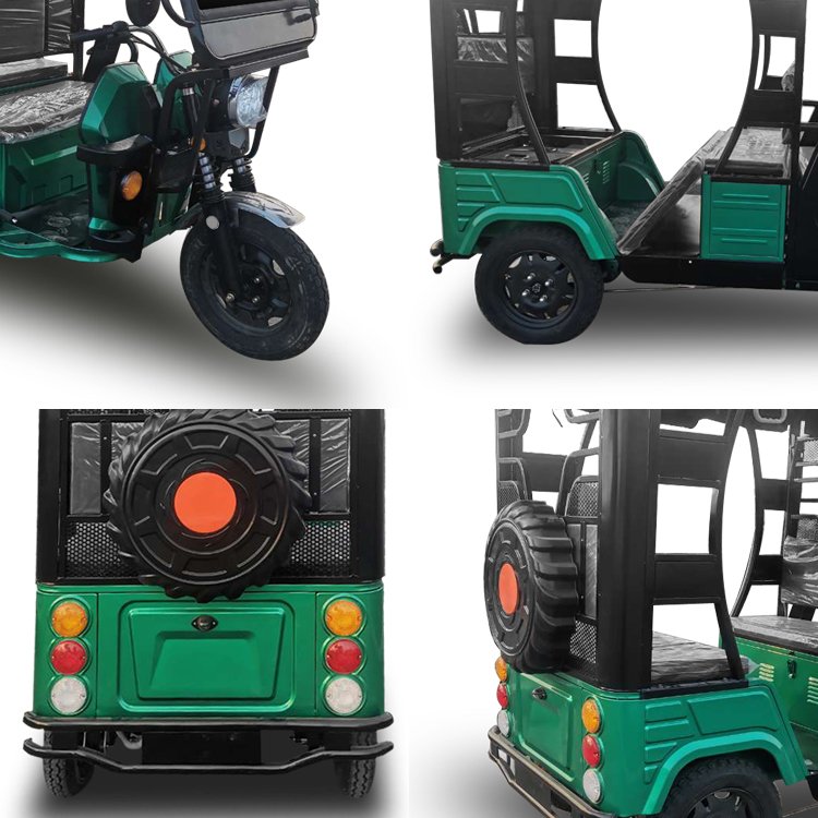 5 Seats Electric Trike Passenger Tricycle Tourist Shuttle Complete Full Chassis CKD Delivery with Modular Design Local Assembly