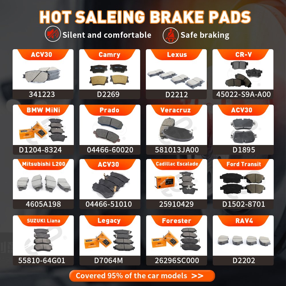 EEP Wholesale Korean Auto Brake Pad Manufacturer Best Brake Pads for Hyundai Sonata Kia Optima 5830238A10 D11118M