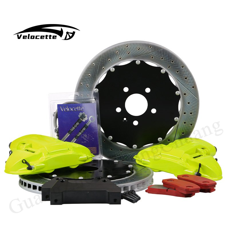 Big Brake Caliper Kit 4-pot Piston Mechatronics Rear Wheel Electronic Handbrake for BMW E90 335i Mercedes-benz C63 Amg audi S5