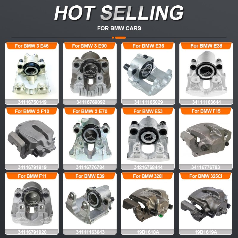 PERFECTRAIL Brake Caliper for BMW E90 E46 F30 E36 E30 E34 E92 E60 F10 E39 G30 E87 F20 E70 E53 F32 E38 Germany Car