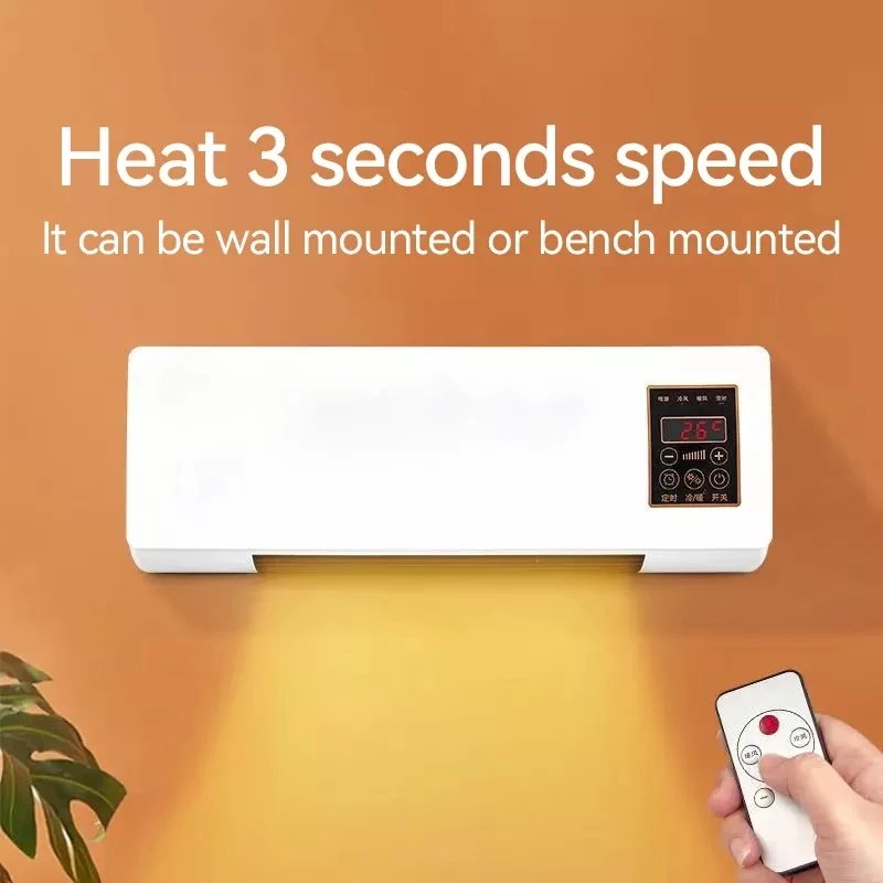 Auto Wall Mounted Ptc Ceramic Heating element RC White Cooling Heating Electric Air Heater