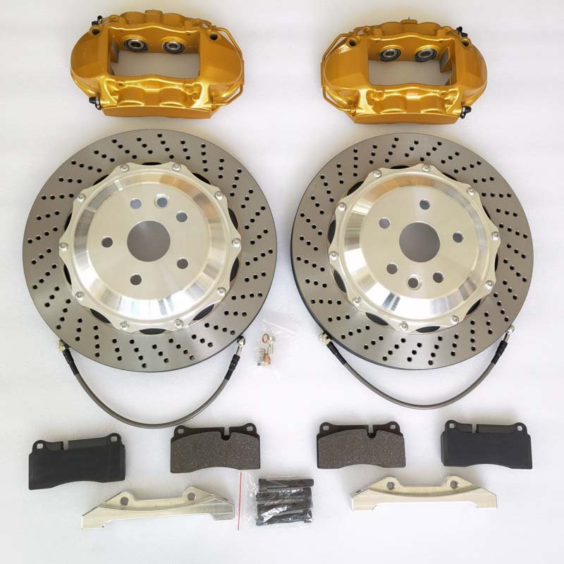 New 4-Pot Rear Auto Brake Caliper System 330 355 380mm Disc for Lexus Nissan Toyota Bmw E36 E39 E46 E60 535i M2 E90 E92 F30 F87