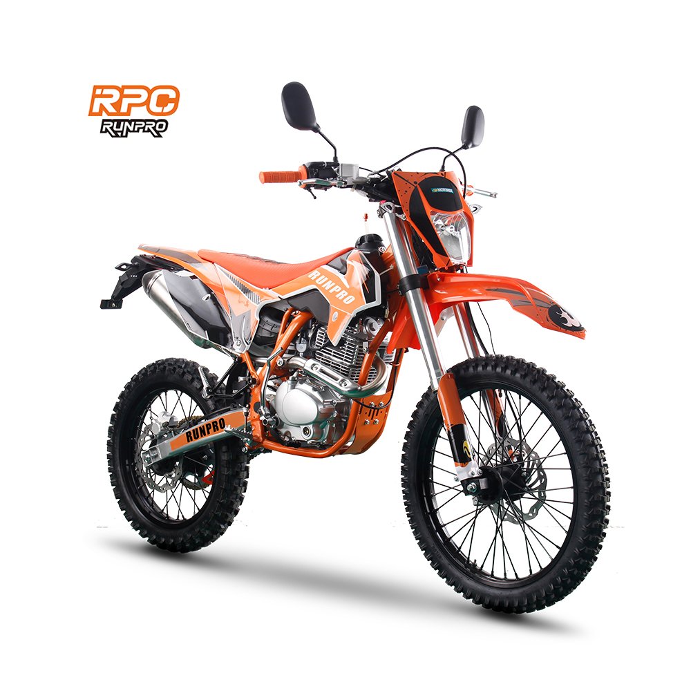 RUNPRO 250cc Off-Road Motorcycle 4-Stroke Air-Cooled Gas and Electric Fuel New Condition Dirt Bike Motocross with CE