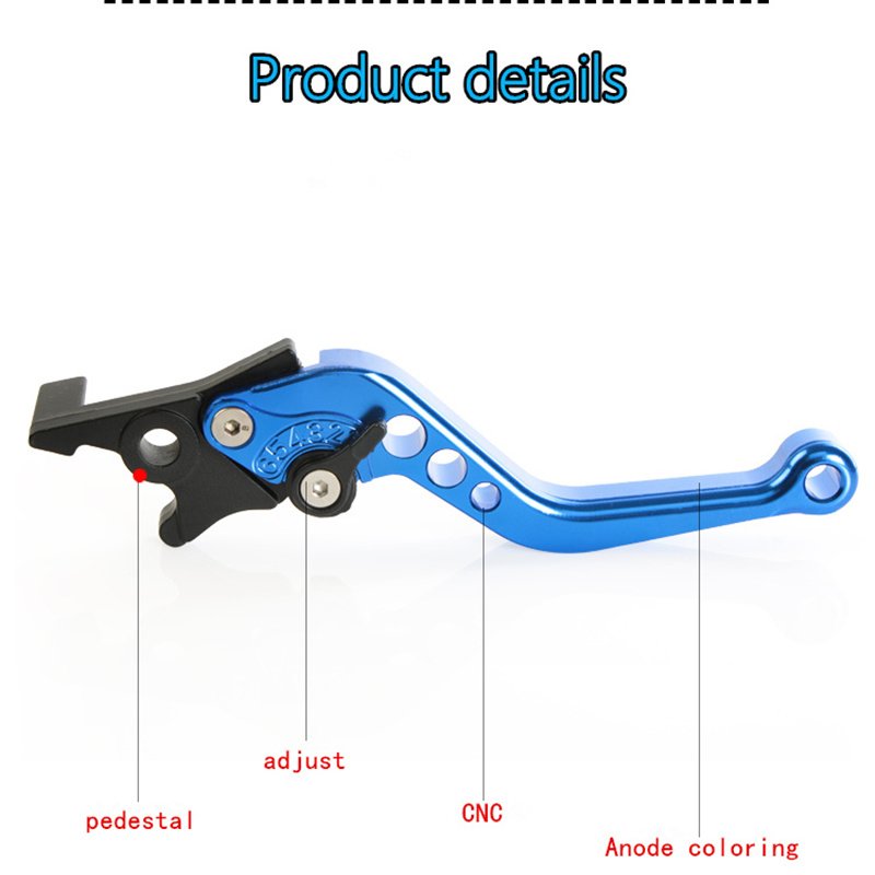 CNC Universal Motorcycle Scooter Brake Lever Front Disc Rear Drum Adjustable Brake Clutch Levers Handle for HONDA YAMAHA SUZUKI