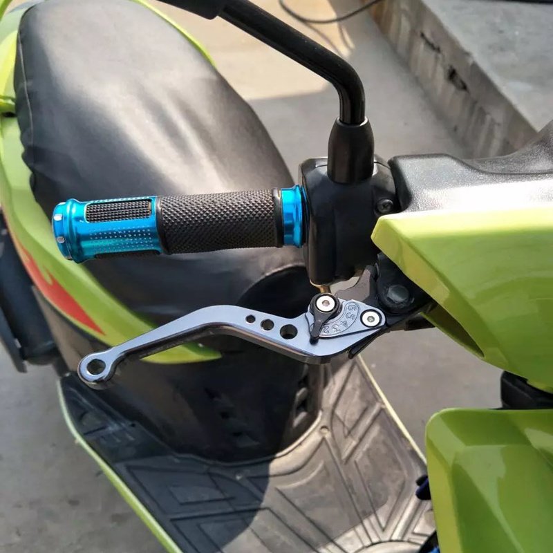 CNC Universal Motorcycle Scooter Brake Lever Front Disc Rear Drum Adjustable Brake Clutch Levers Handle for HONDA YAMAHA SUZUKI