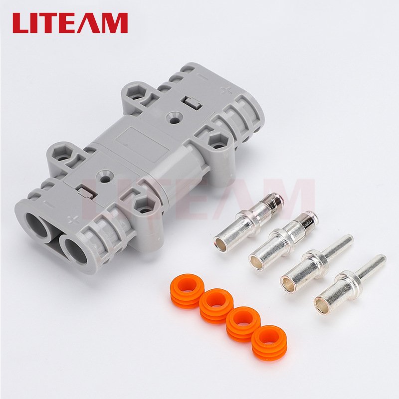 Factory 50A 600V Electric Parking Air Conditioner Power Plug Waterproof Connector for Inverter Lithium Battery Car Refrigerator
