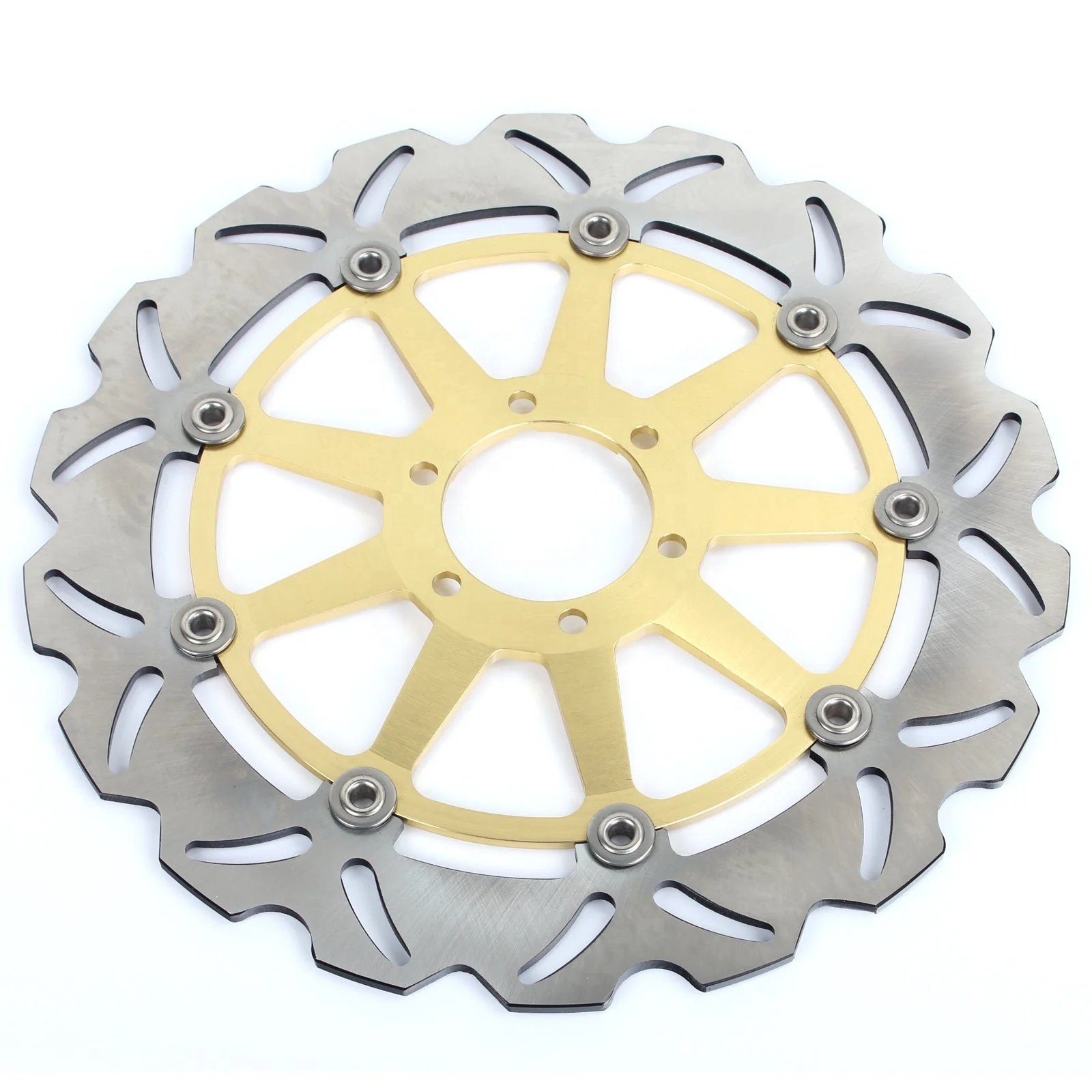 Custom Motorcycle Parts Front Floating Brake Rotor Disc Stainless Steel with Aluminum Alloy for Aprilia Shiver 750