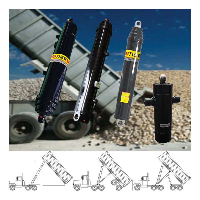Parker Aluminium Hydraulic Cylinders Telescopic Piston Cylinder For Dump Truck & Excavator Trailer
