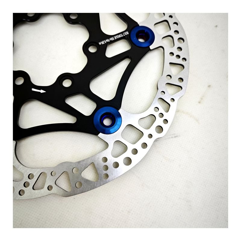 Surron Light Bee 220MM Floating Disc Sets Ready Stock Blue Burnt Rivet Surron Floating Rotors With Adapter