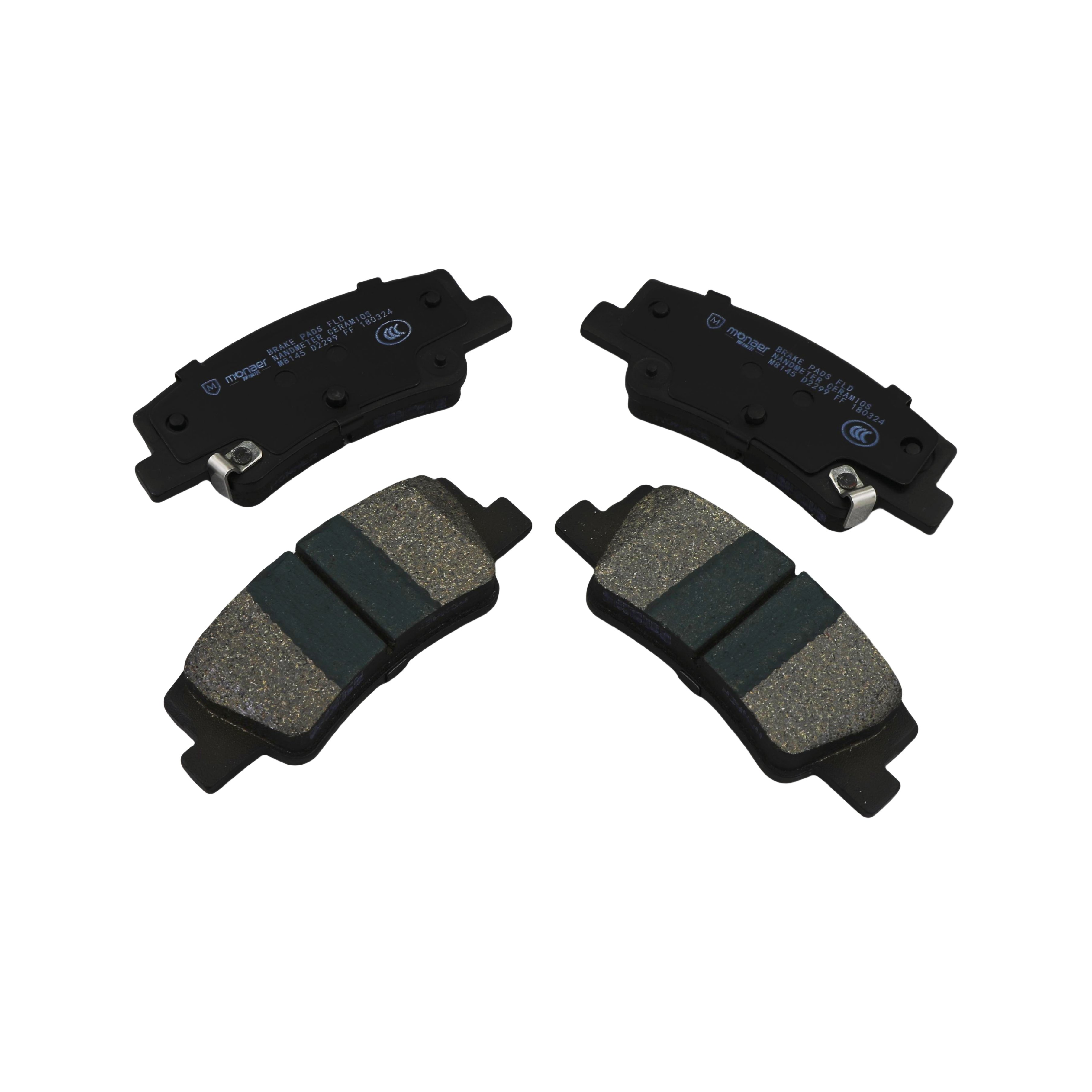 Monaer Brake Pads D2299 Ceramic Rear Disc Brake Pad for Toyota
